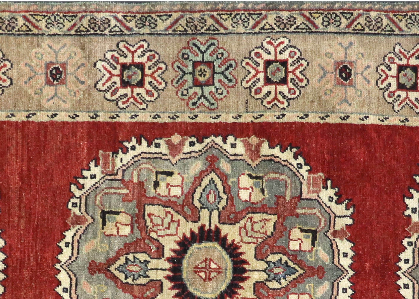 Vintage Turkish Oushak Runner - 3'8" x 9'1"