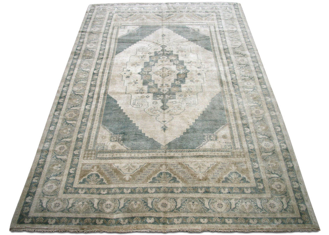 Vintage Turkish Oushak Rug - 5'4" x 8'4"