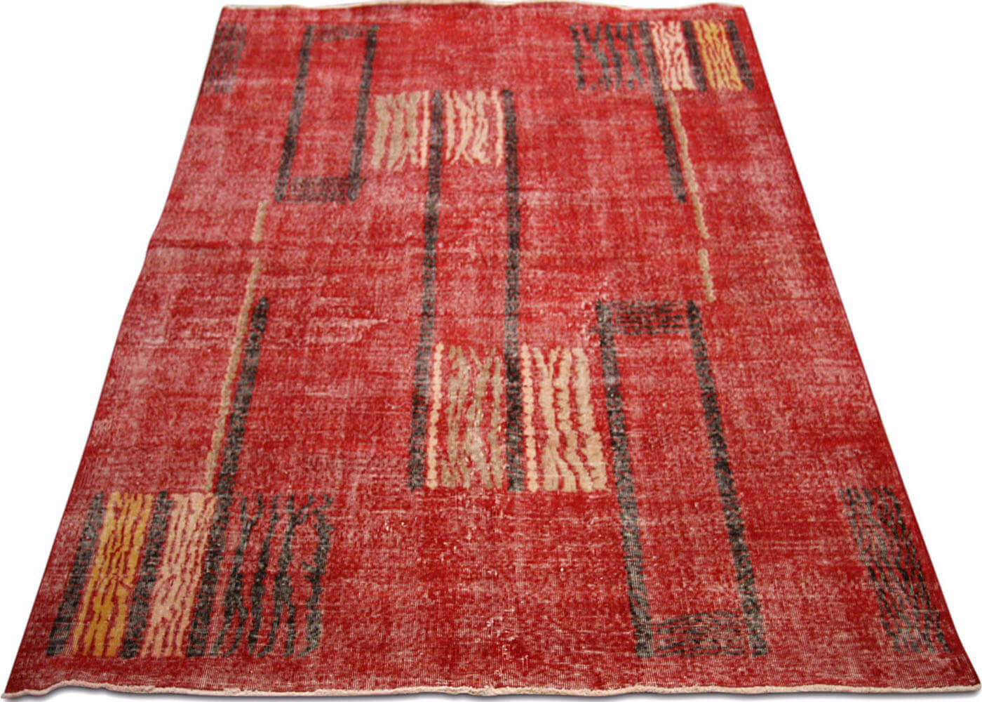 Mid 20th Century Vintage Turkish Industrial Chic Aubergine Rug