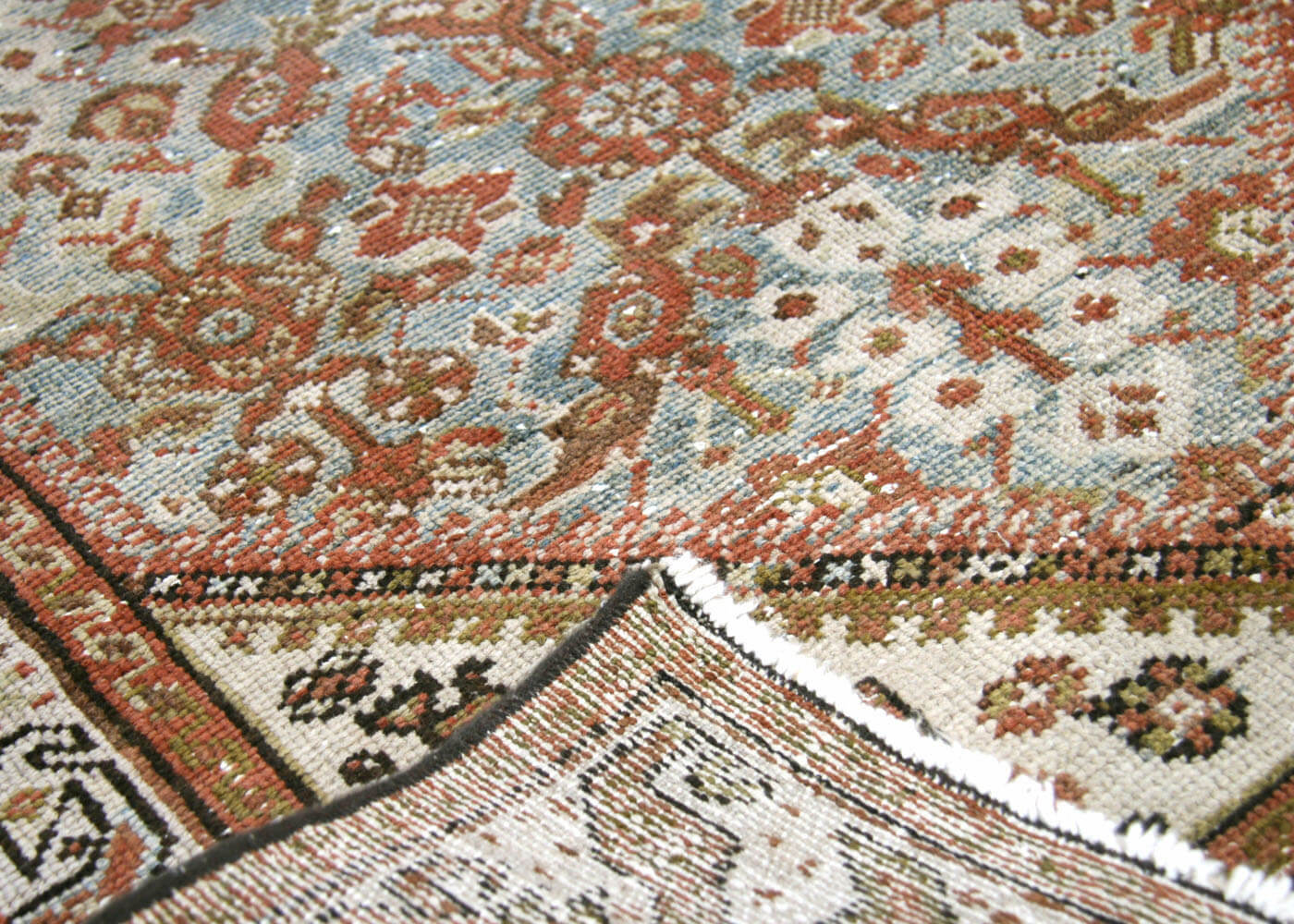 Semi Antique Persian Melayer Runner - 3'1" x 13'2"