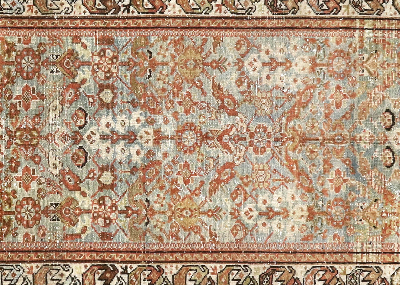 Semi Antique Persian Melayer Runner - 3'1" x 13'2"