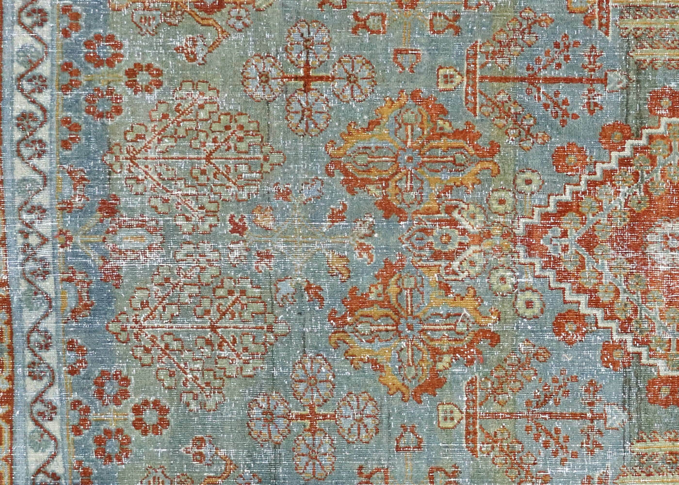 Semi Antique Persian Joshagan Rug - 4'5" x 6'5"