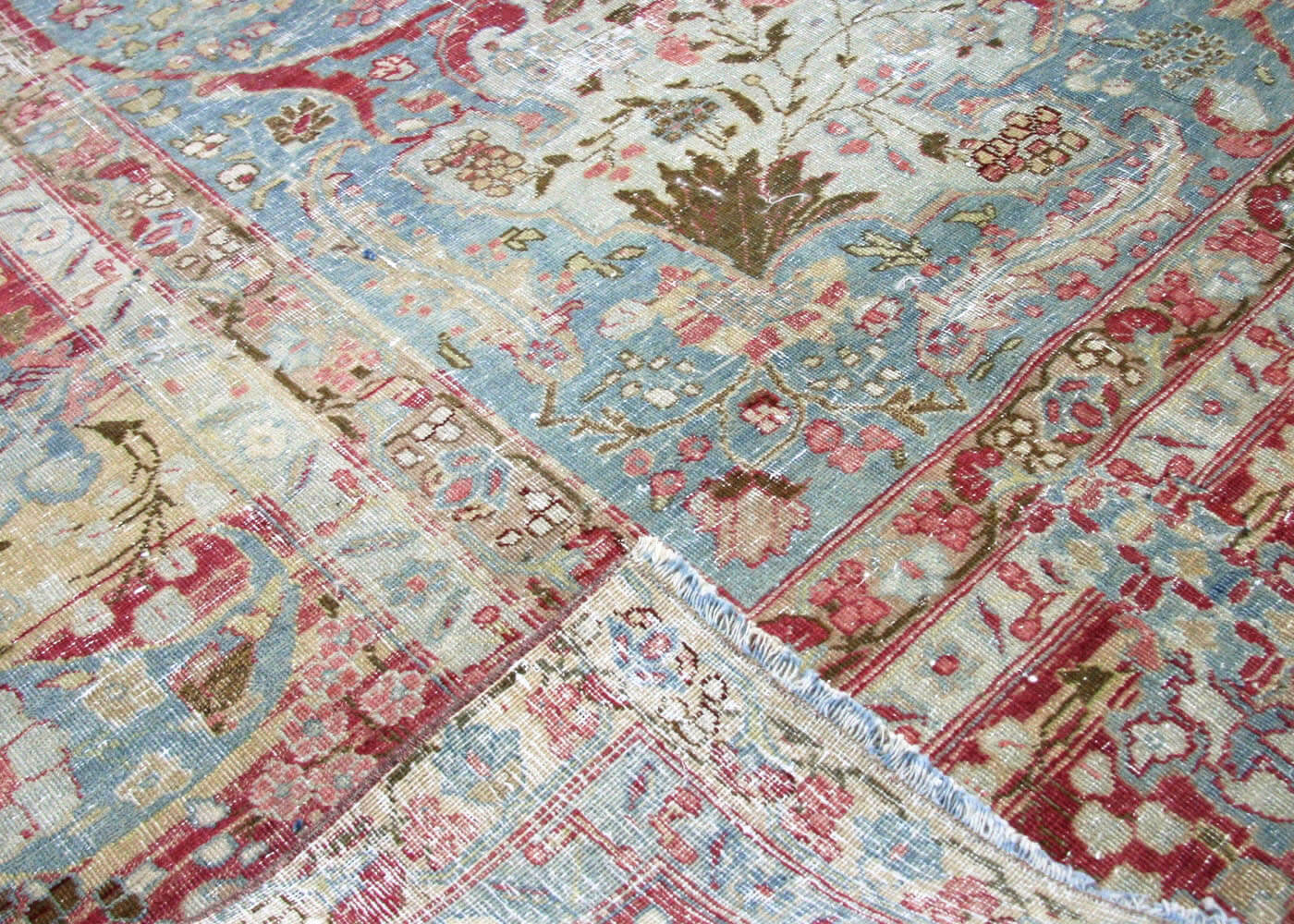 Semi Antique Persian Tabriz Rug - 10'1" x 14'