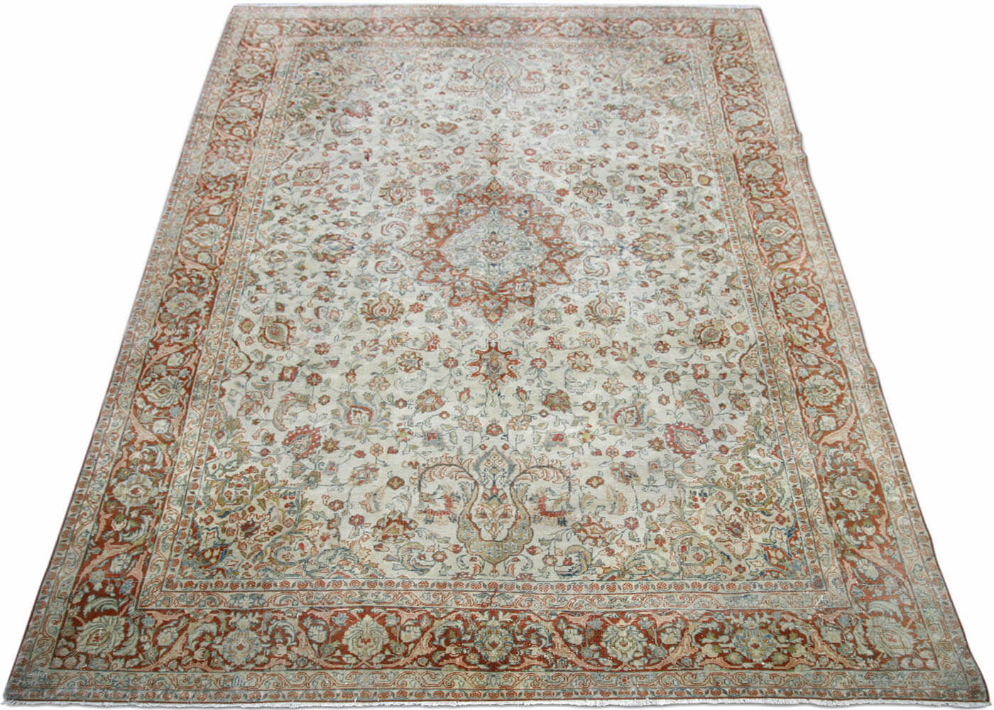 Semi Antique Persian Tabriz Rug - 7'8" x 11'5"