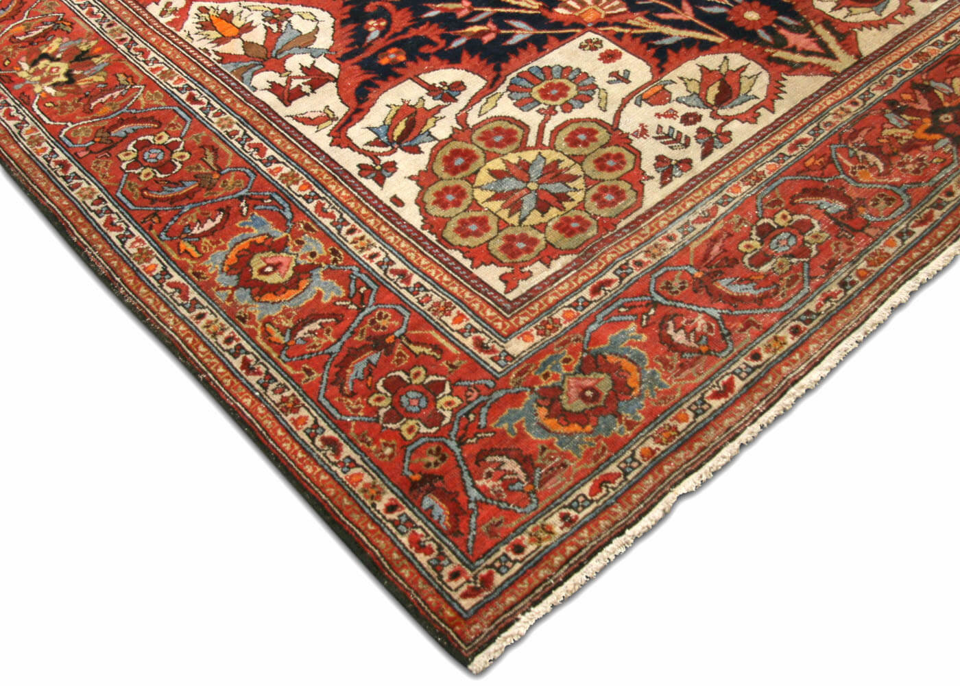 Semi Antique Persian Melayer Rug - 6'11" x 10'