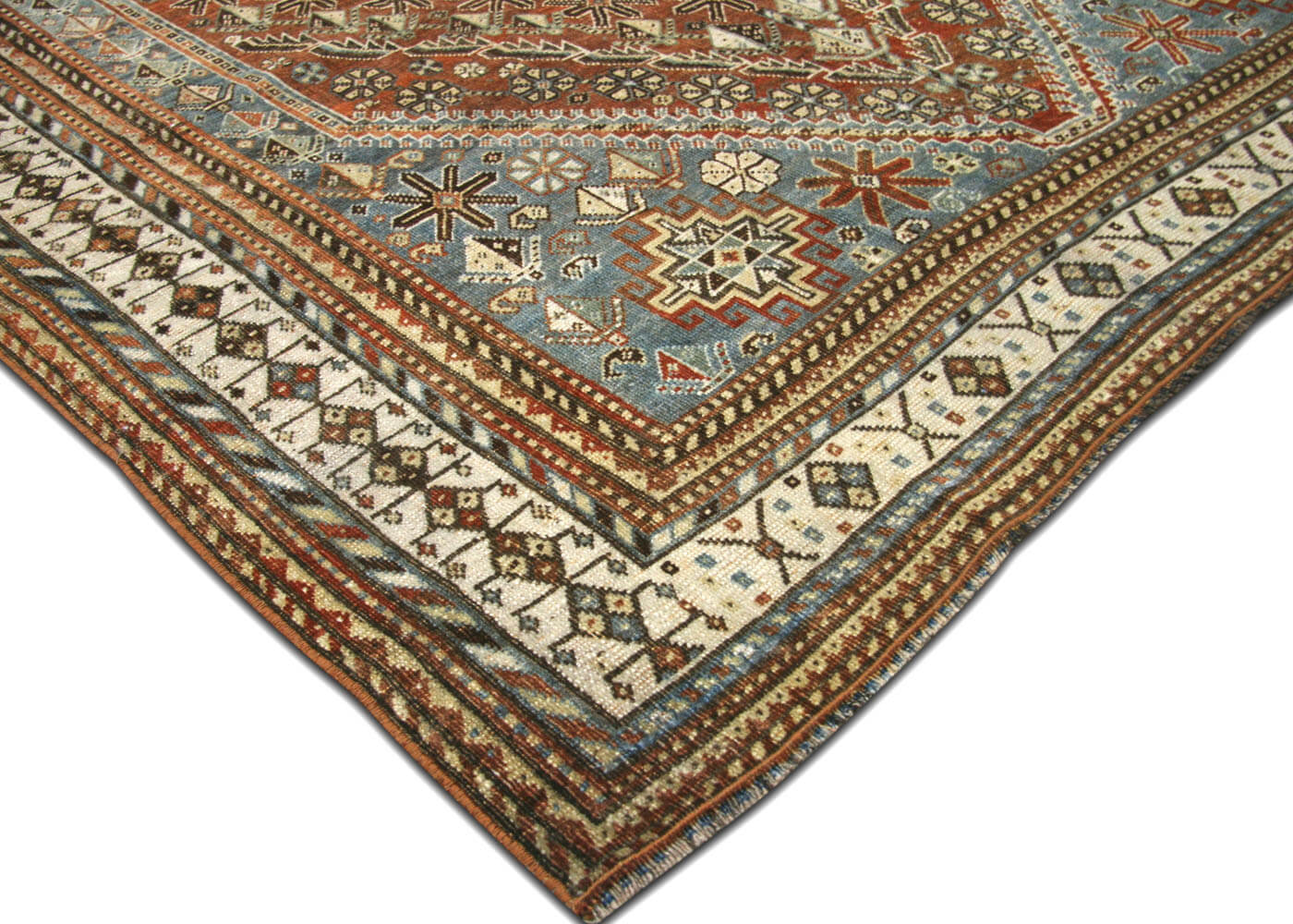 Semi Antique Persian Shiraz Rug - 5'2" x 8'4"