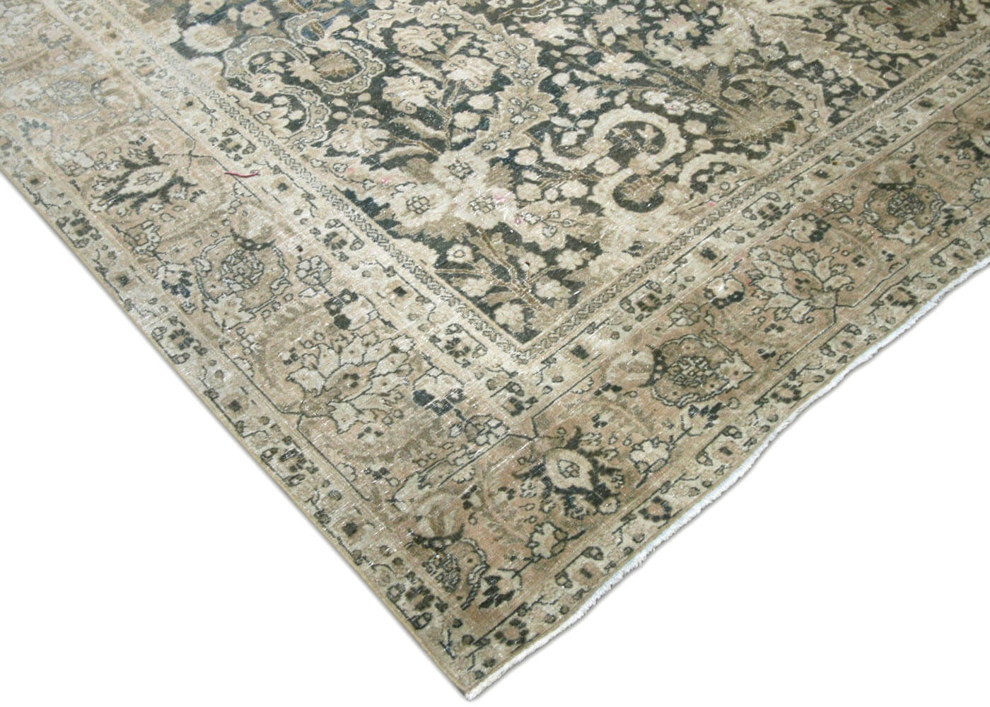 Semi Antique Persian Tabriz Rug - 8'11" x 12'10"