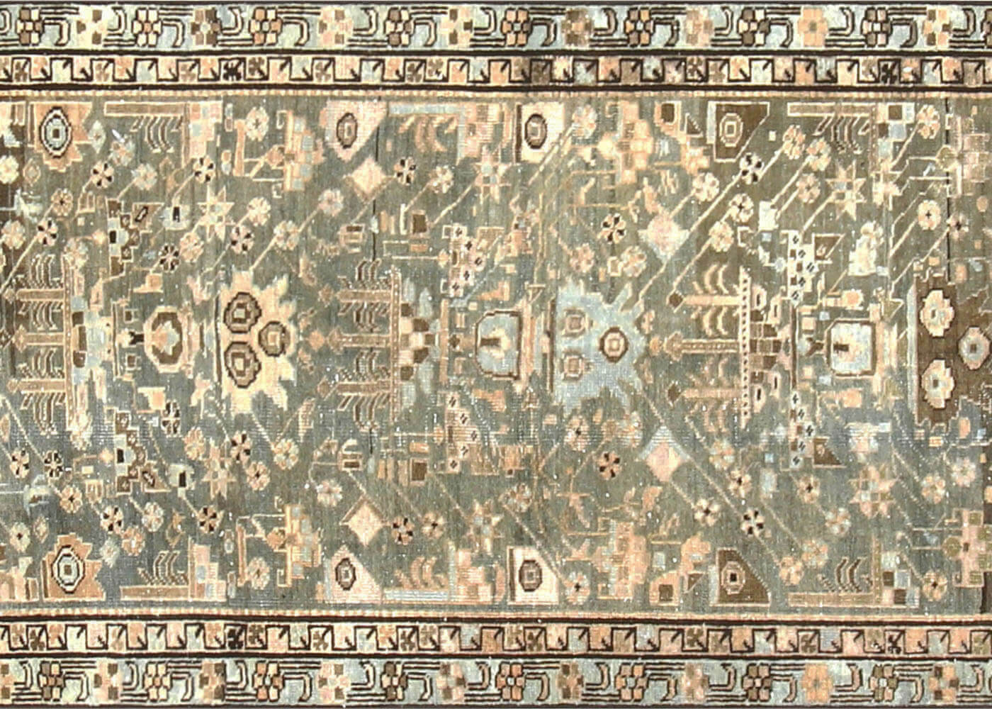 Semi Antique Persian Melayer Runner - 2'9" x 18'2"