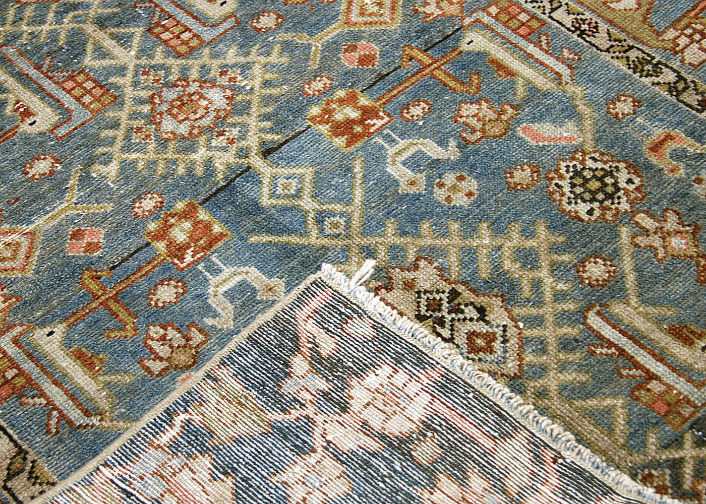 Semi Antique Persian Melayer Runner - 3'1" x 15'11"