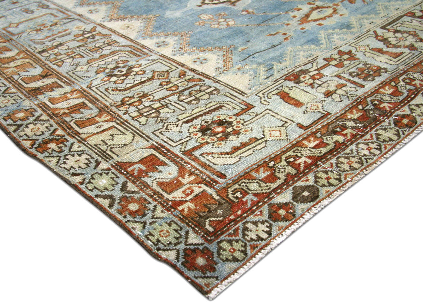 Semi Antique Persian Melayer Rug - 6'11" x 13'11"