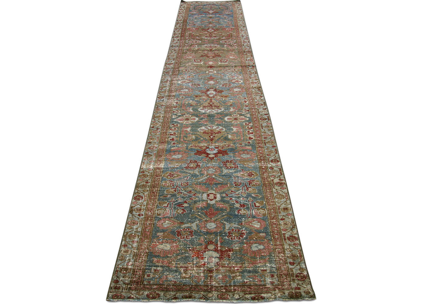 Semi Antique Persian Melayer Runner - 2'5" x 16'4"