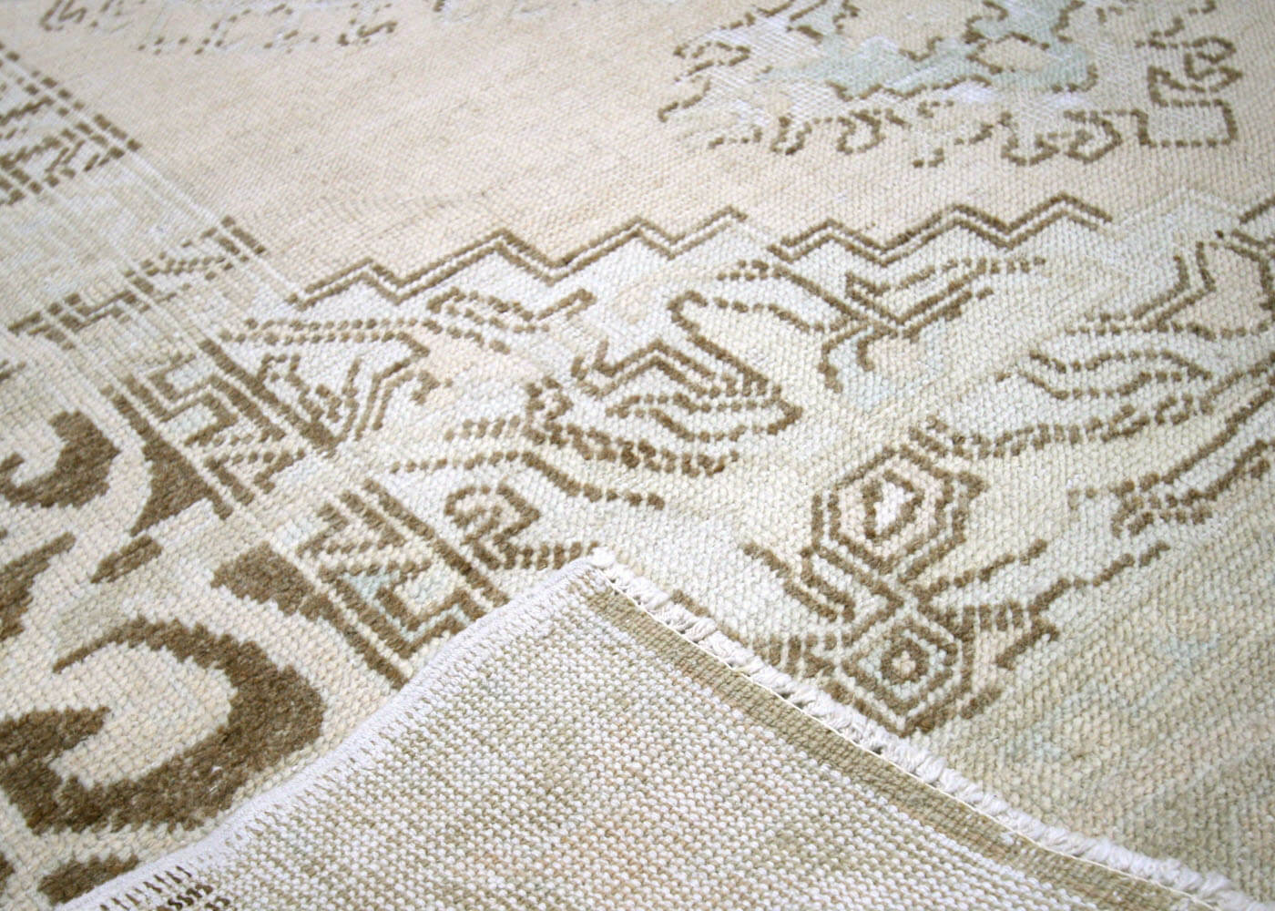 Semi Antique Turkish Oushak Rug - 5'1" x 7'10"