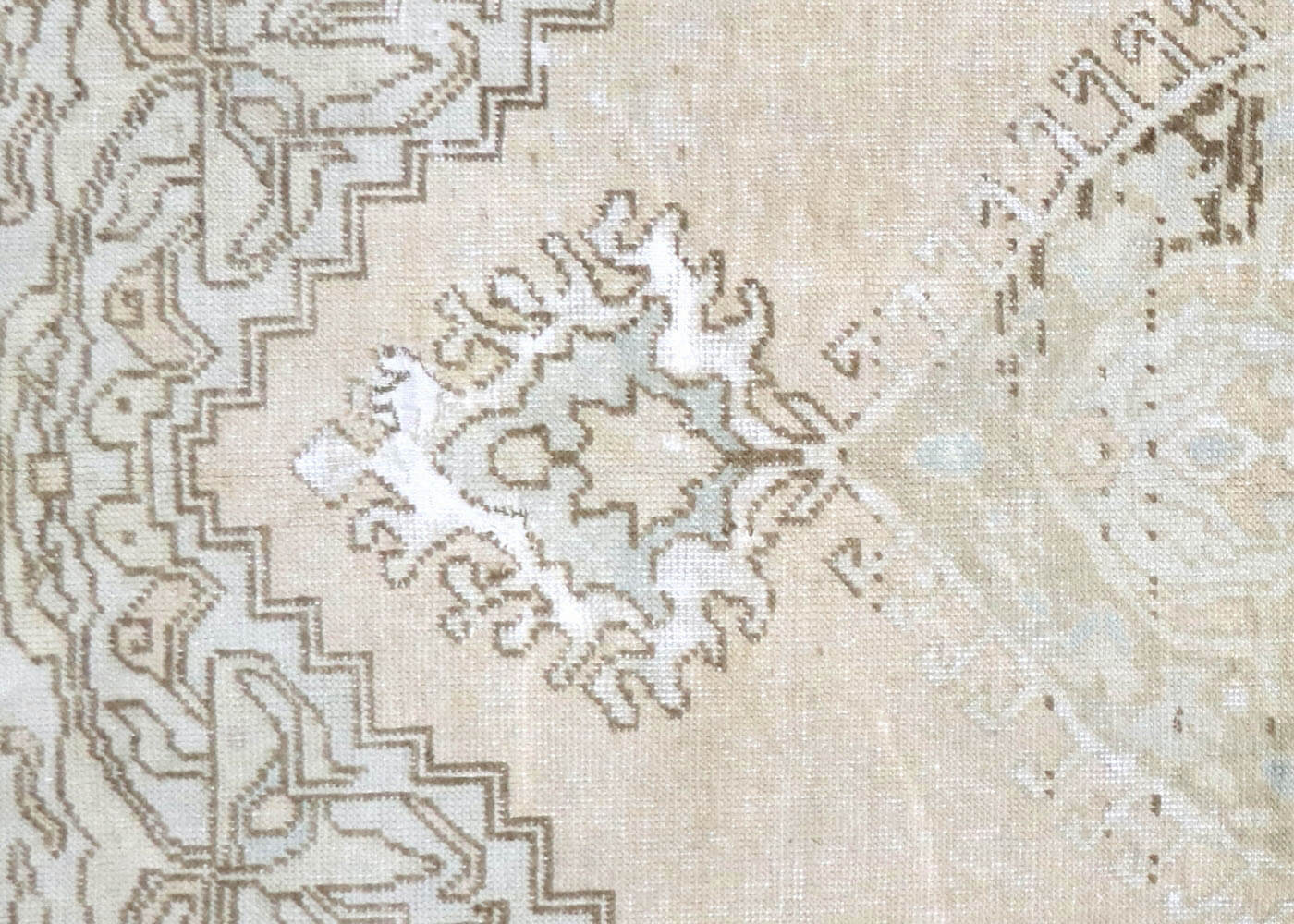 Semi Antique Turkish Oushak Rug - 5'1" x 7'10"