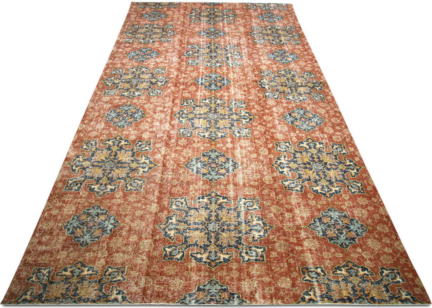 Vintage Turkish Oushak Rug - 11'6" x 25'5"