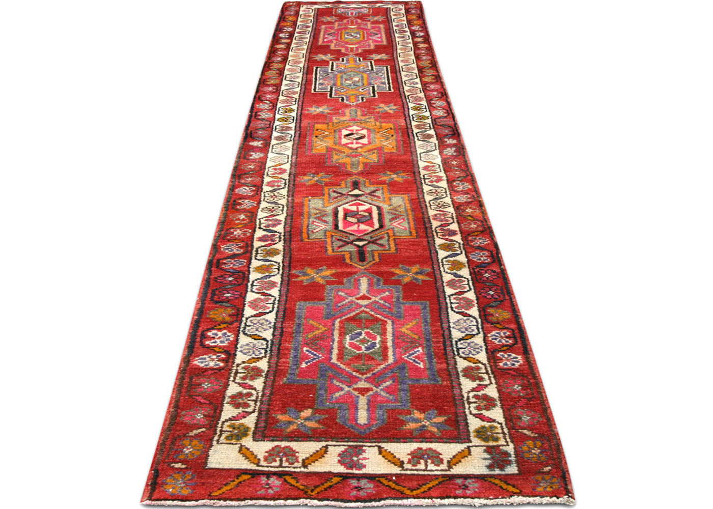 Vintage Turkish Oushak Runner - 2'8" x 13'9"