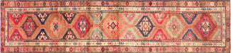 Vintage Turkish Oushak Runner - 2'10" x 12'4"