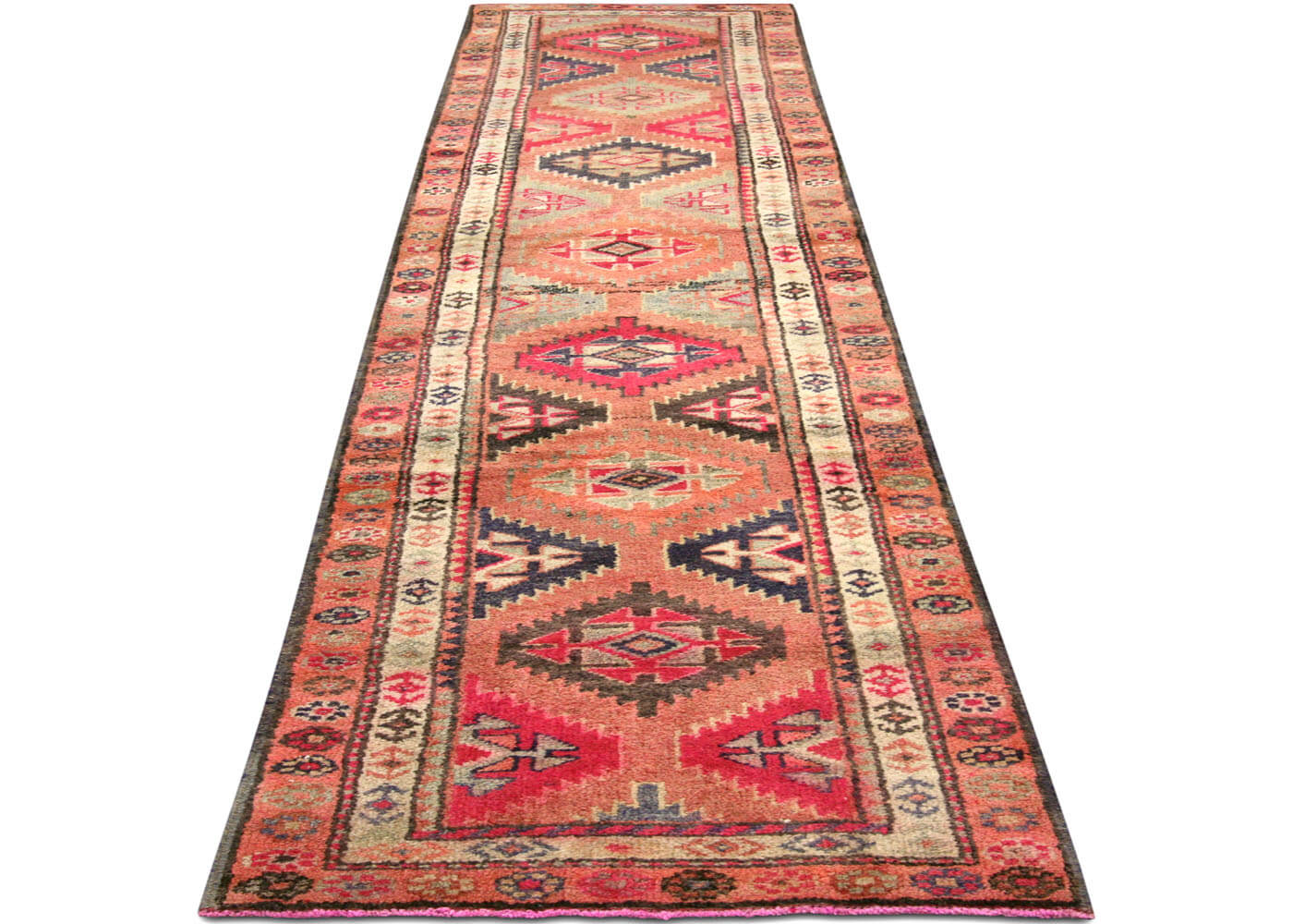 Vintage Turkish Oushak Runner - 2'10" x 12'4"