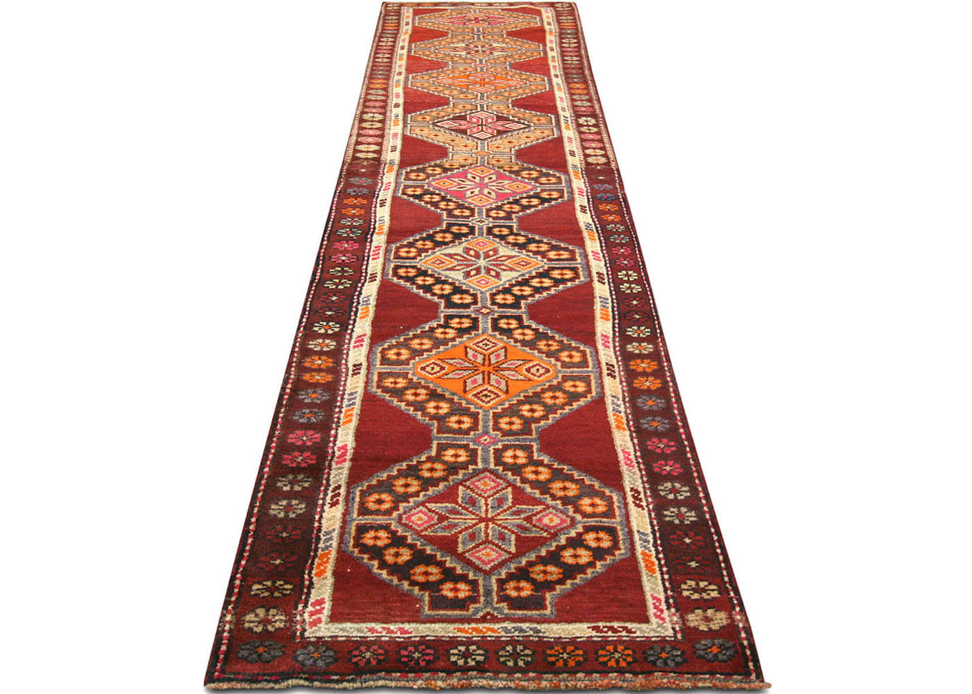 Vintage Turkish Oushak Runner - 2'7" x 12'9"