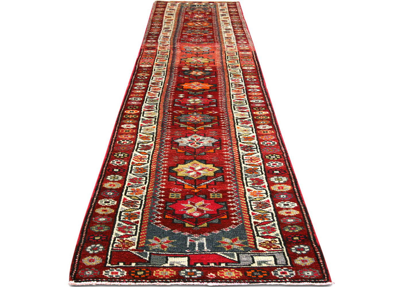 Vintage Turkish Oushak Runner - 2'6" x 12'2"