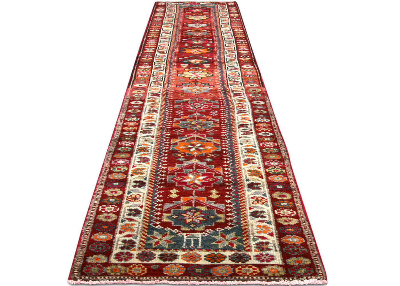 Vintage Turkish Oushak Runner - 2'6" x 12'2"