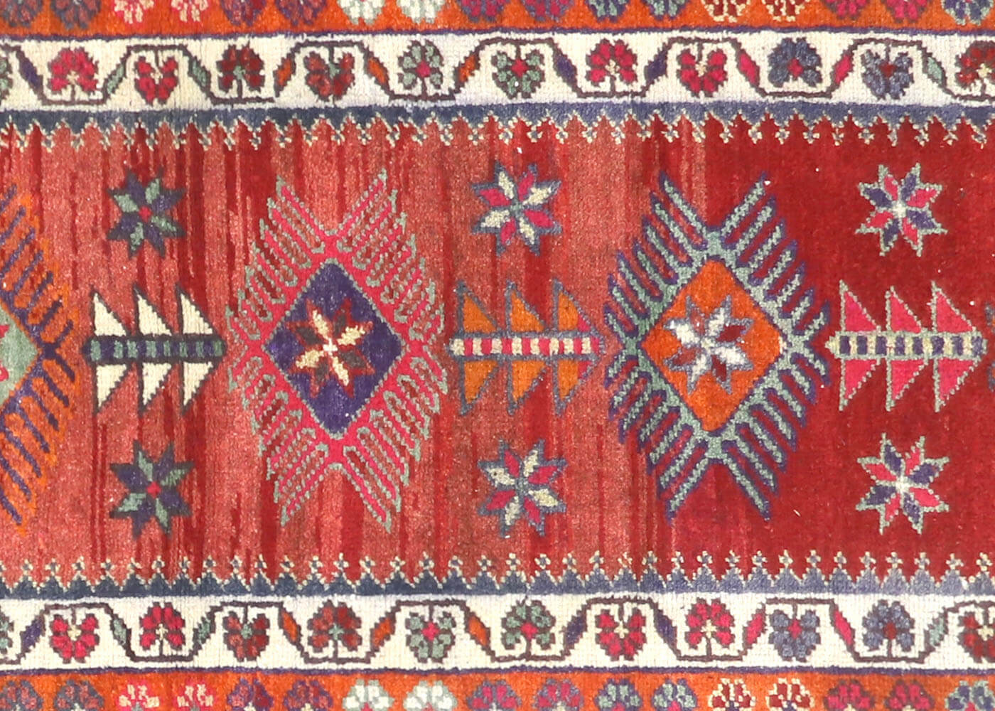 Vintage Turkish Oushak Runner - 2'9" x 12'10"