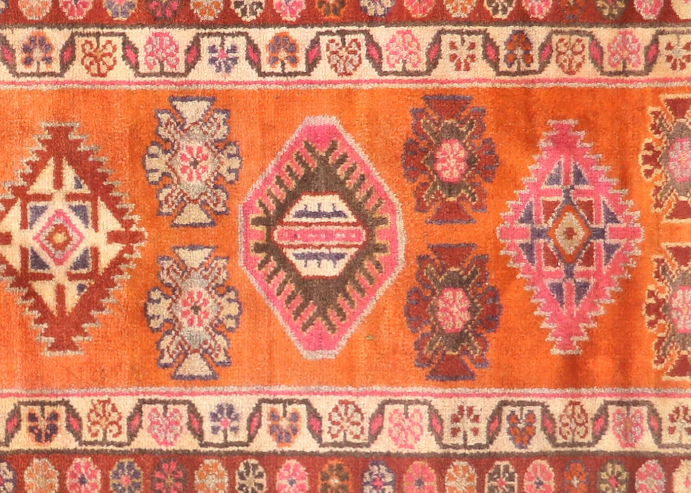 Vintage Turkish Oushak Runner - 3' x 12'9"