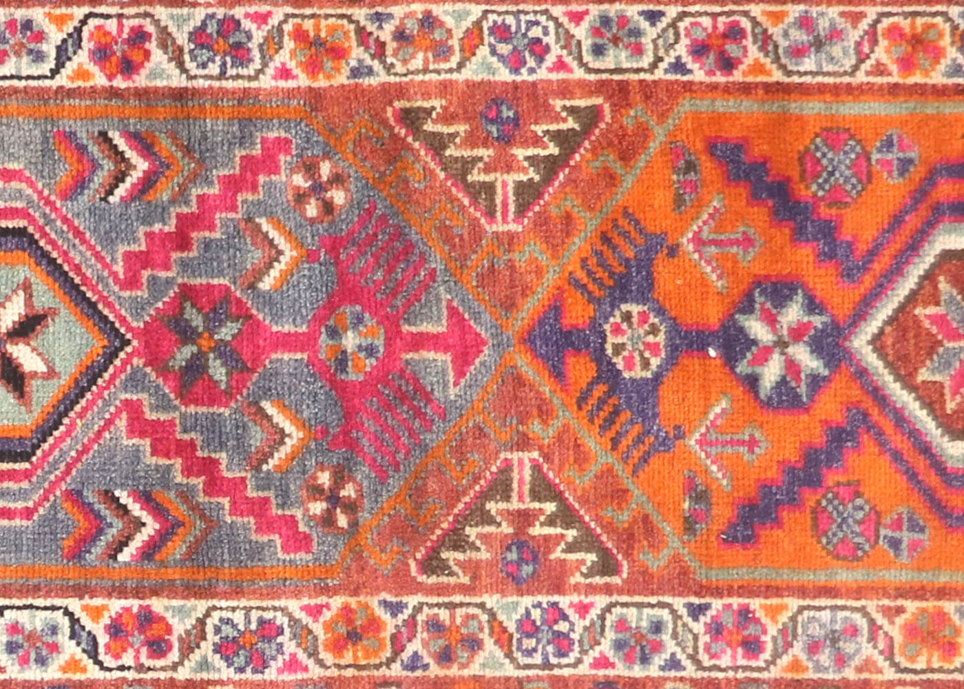 Vintage Turkish Oushak Runner - 2'10" x 10'10"