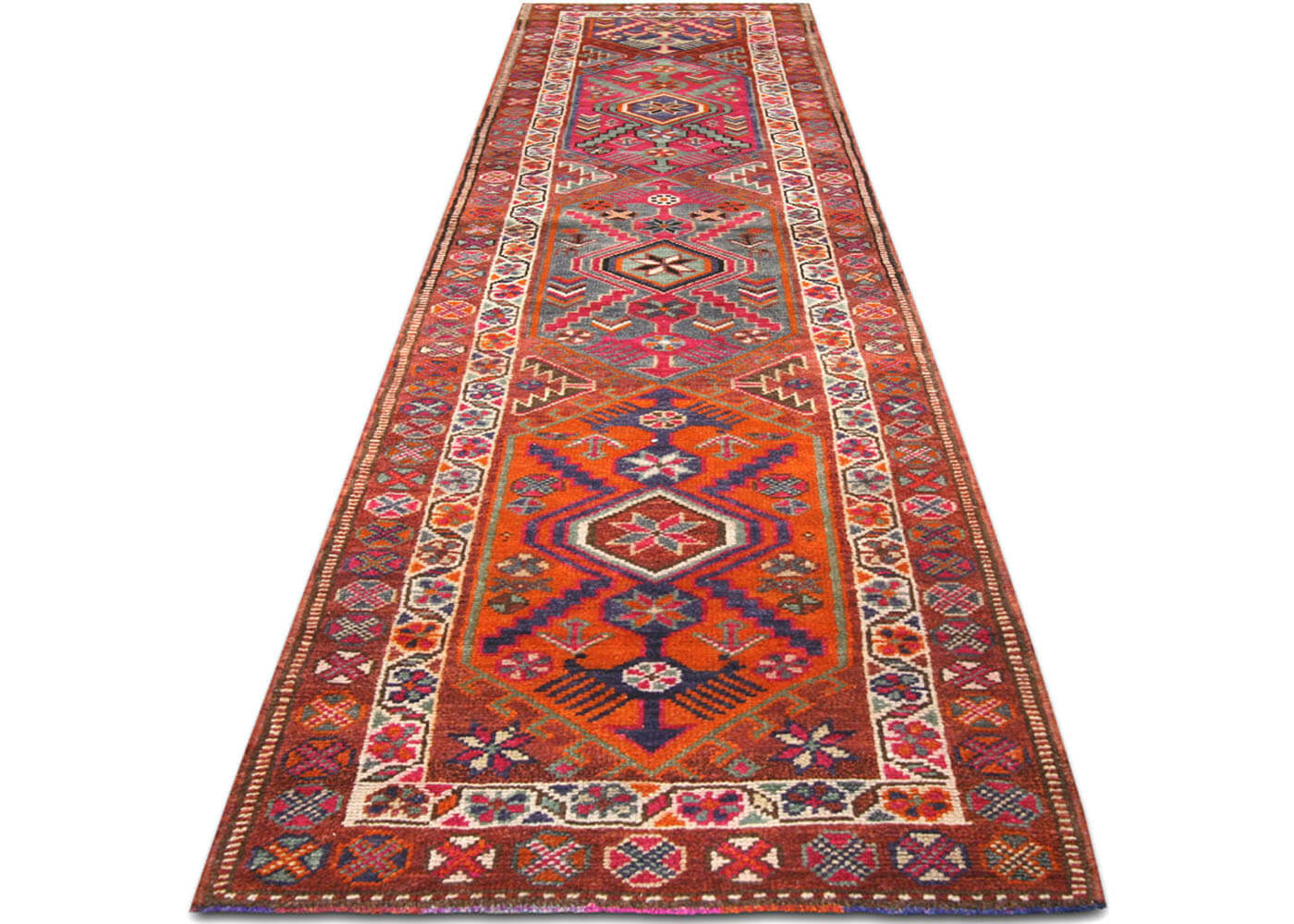 Vintage Turkish Oushak Runner - 2'10" x 10'10"