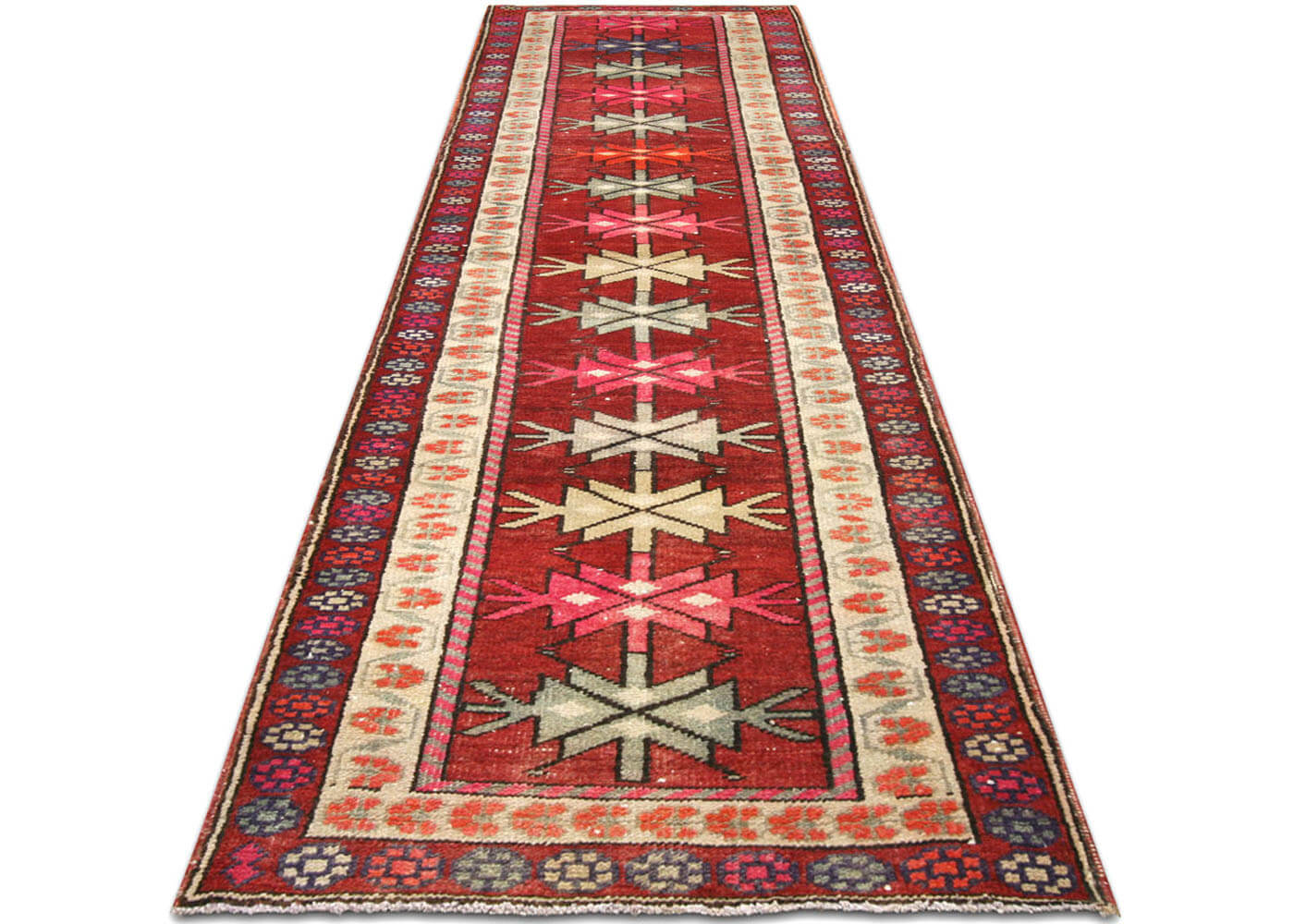 Vintage Turkish Oushak Runner - 3' x 10'6"