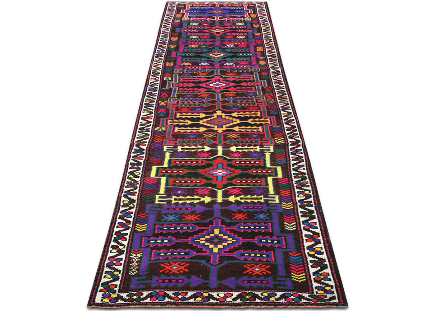 Vintage Turkish Oushak Runner - 2'10" x 12'1"