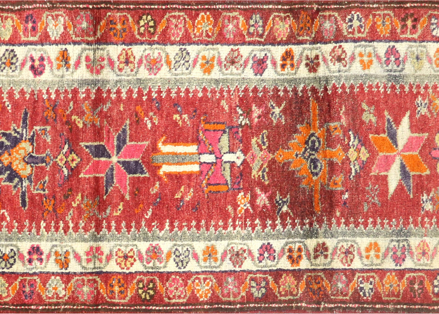Vintage Turkish Oushak Runner - 3' x 11'1"