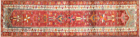 Vintage Turkish Oushak Runner - 3' x 11'1"