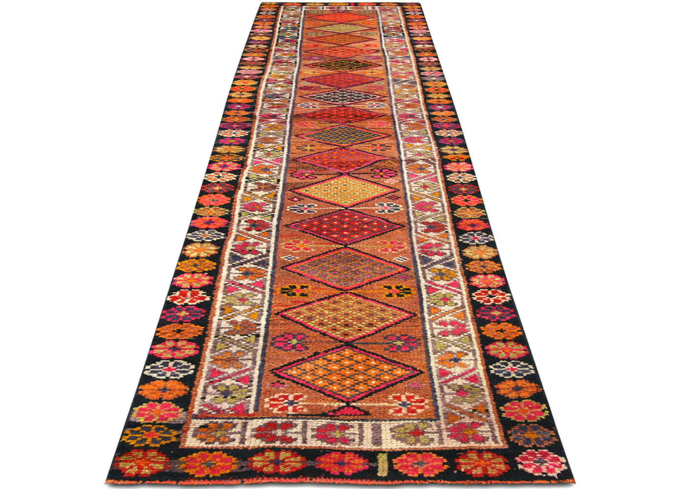 Vintage Turkish Oushak Runner - 2'8" x 11'1"