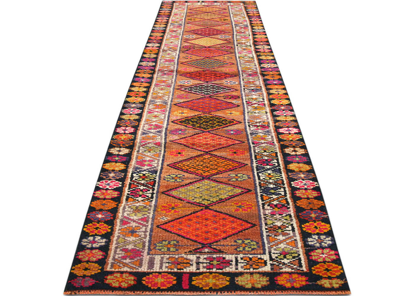 Vintage Turkish Oushak Runner - 2'8" x 11'1"