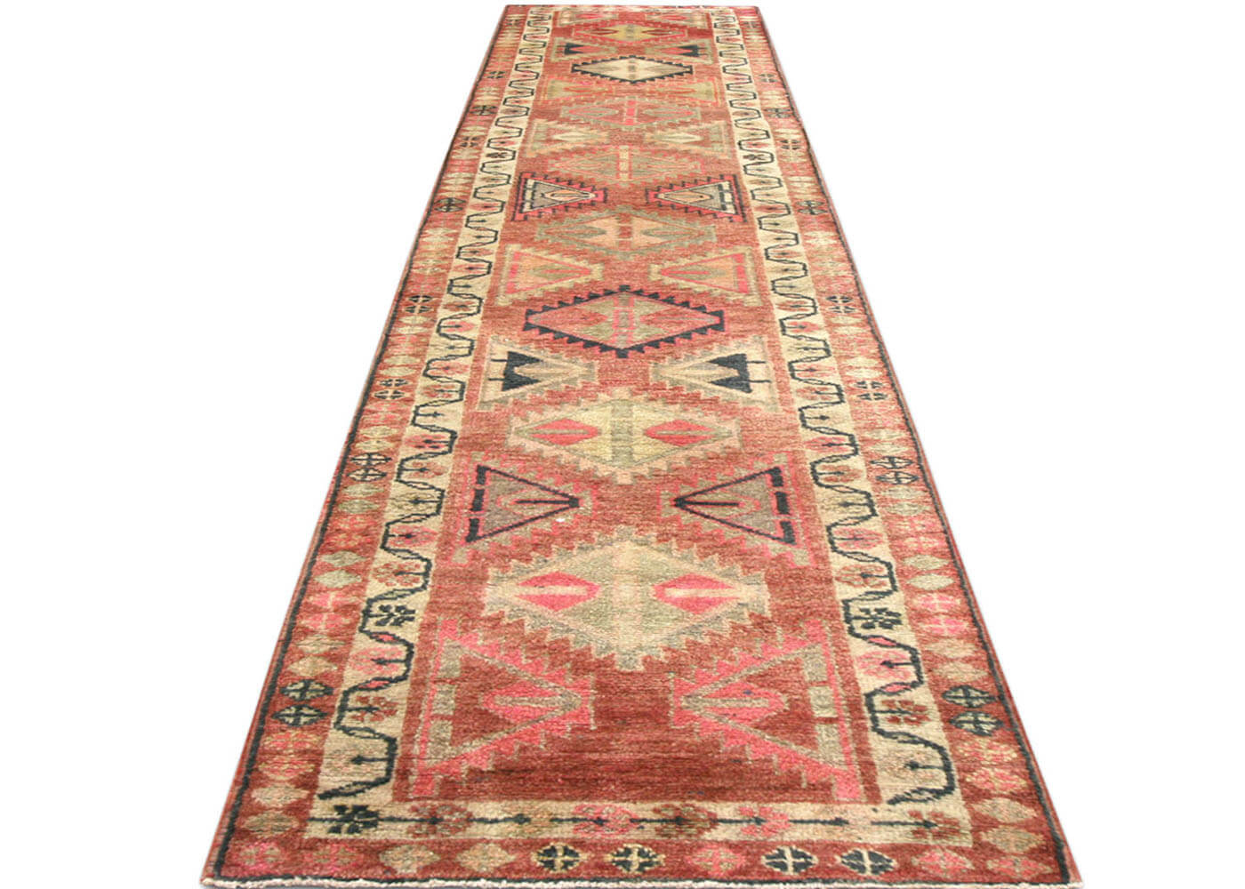 Vintage Turkish Oushak Runner - 2'7" x 13'