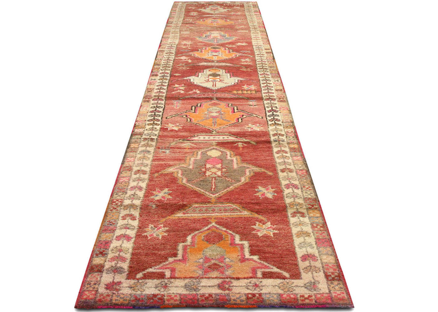 Vintage Turkish Oushak Runner - 2'10" x 13'6"