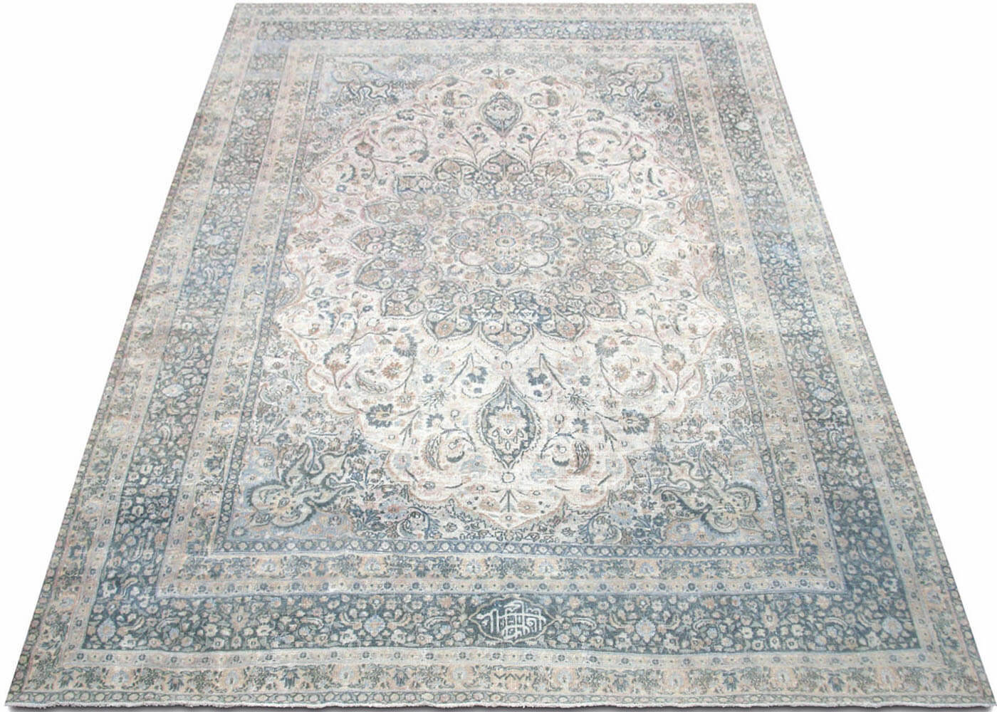 Semi Antique Persian Meshed Rug - 8'9" x 12'