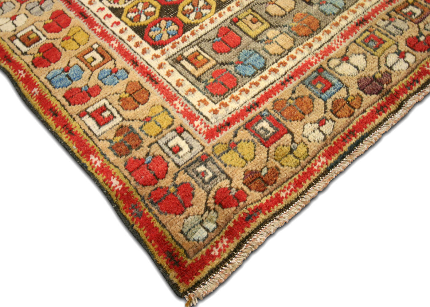 Vintage Turkish Oushak Rug - 3'11" x 6'9"