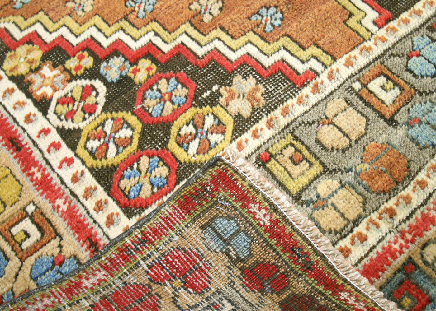 Vintage Turkish Oushak Rug - 3'11" x 6'9"