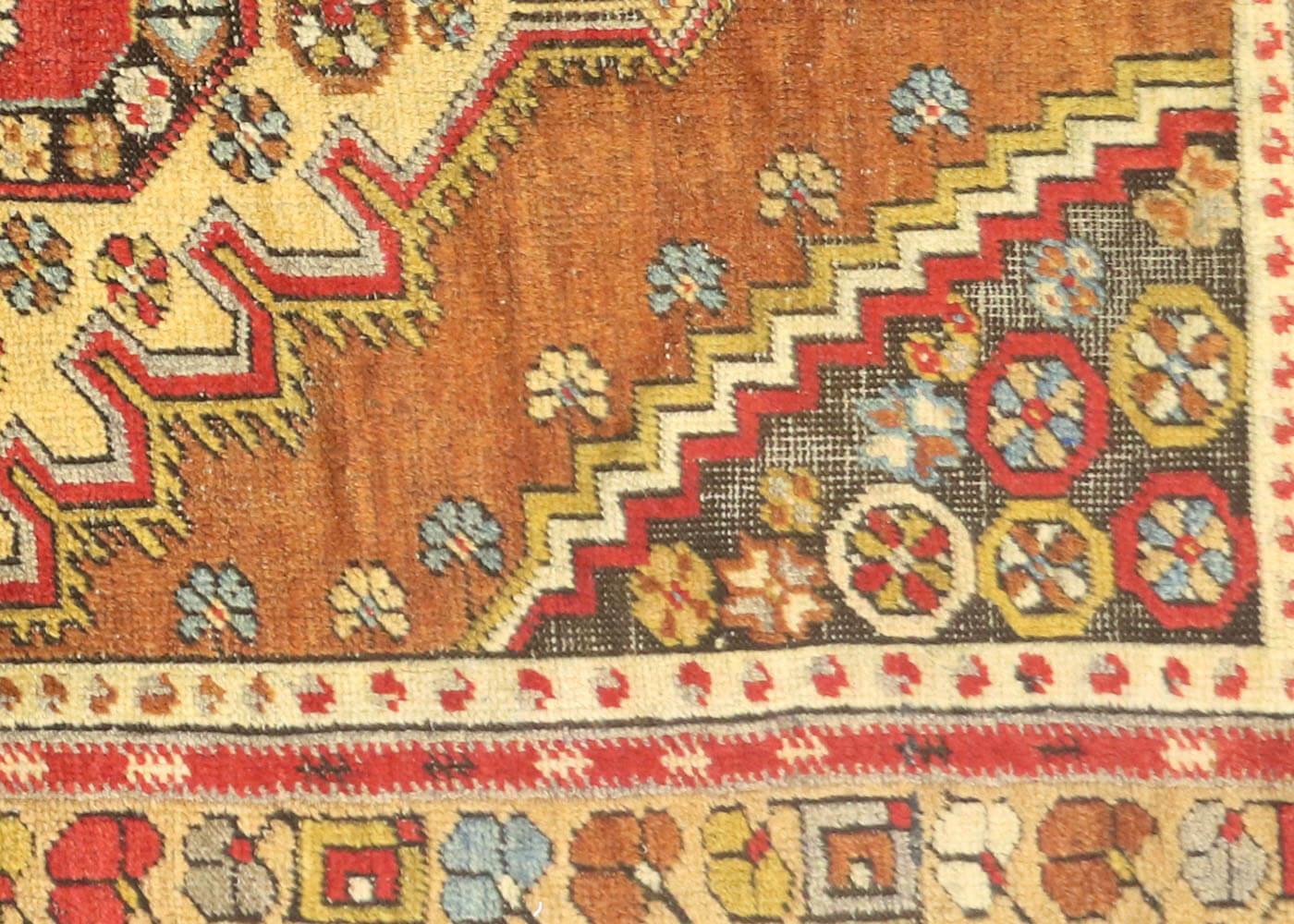 Vintage Turkish Oushak Rug - 3'11" x 6'9"