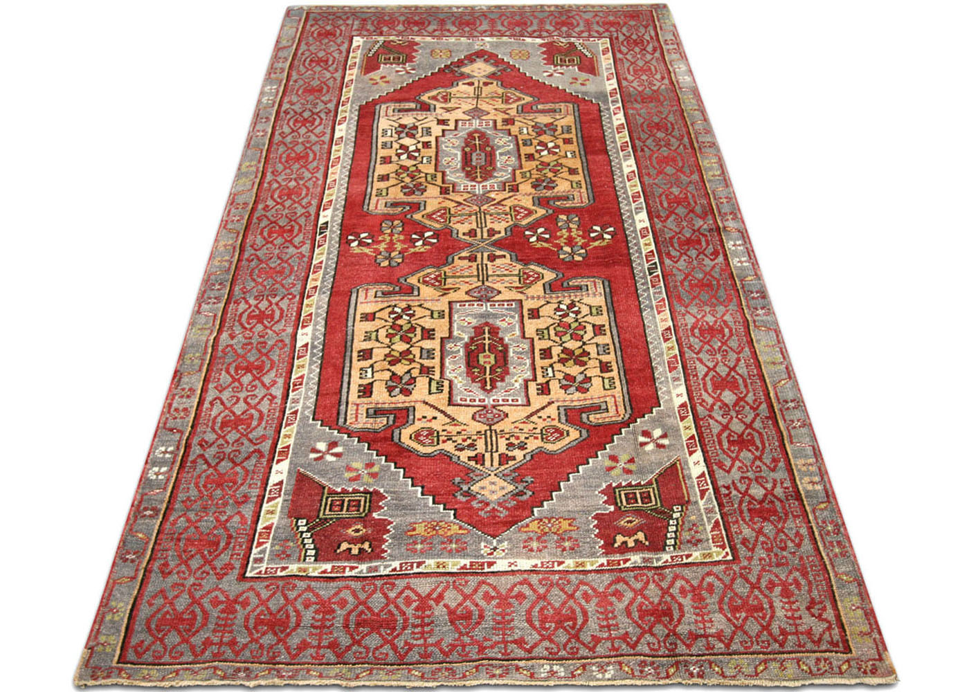 Vintage Turkish Oushak Rug - 4'7" x 8'11"