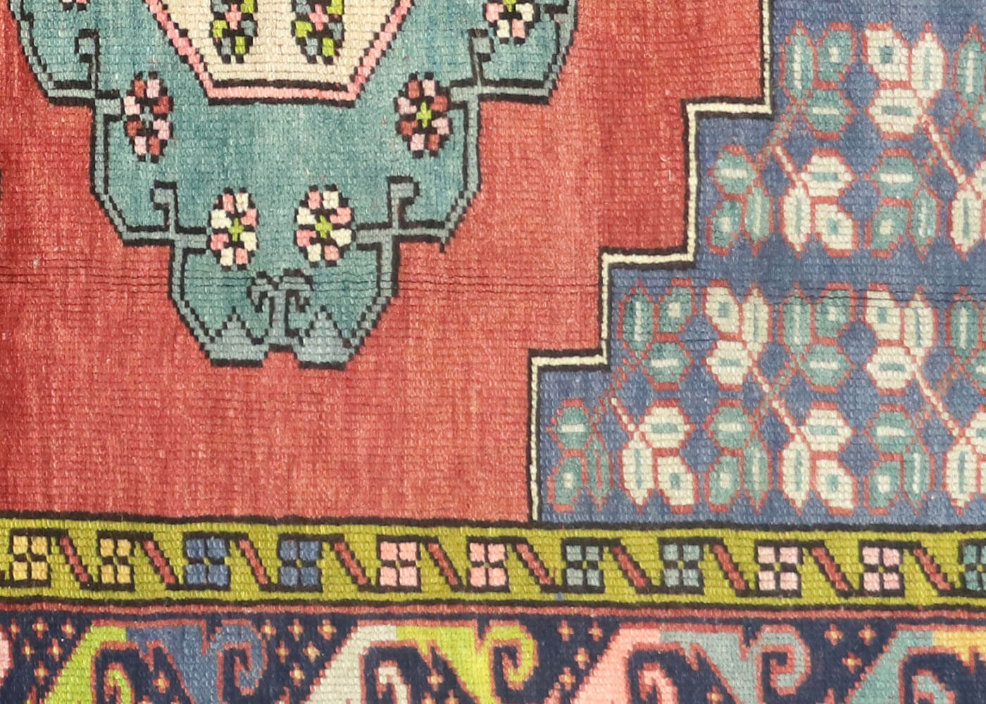 Vintage Turkish Oushak Rug - 4'5" x 6'6"