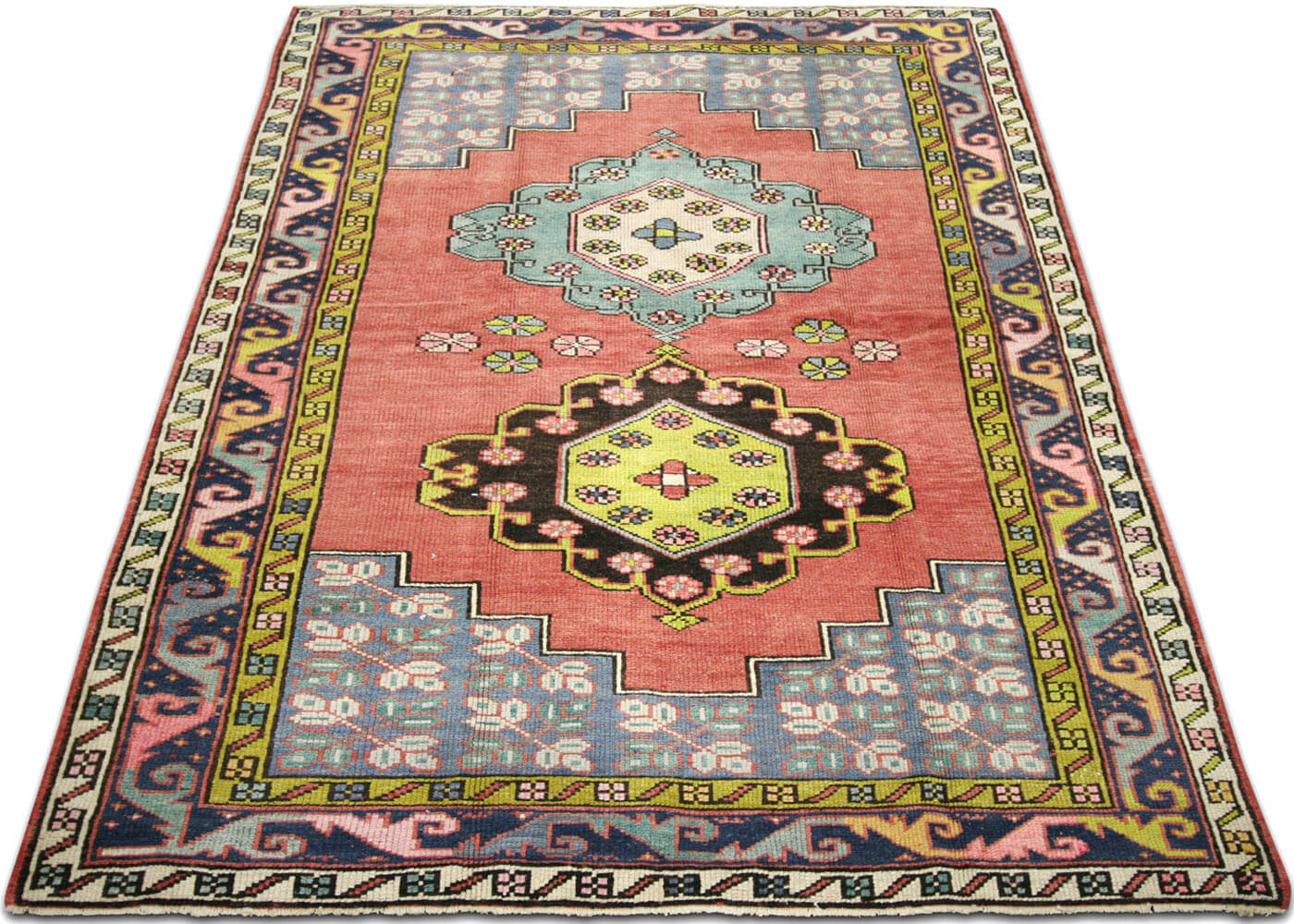 Vintage Turkish Oushak Rug - 4'5" x 6'6"