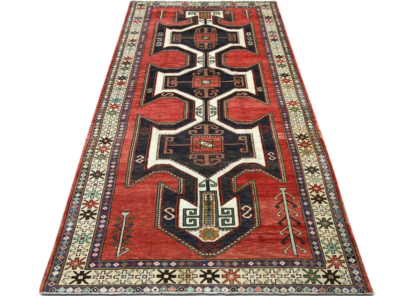 Vintage Turkish Oushak Rug - 4'11" x 11'10"