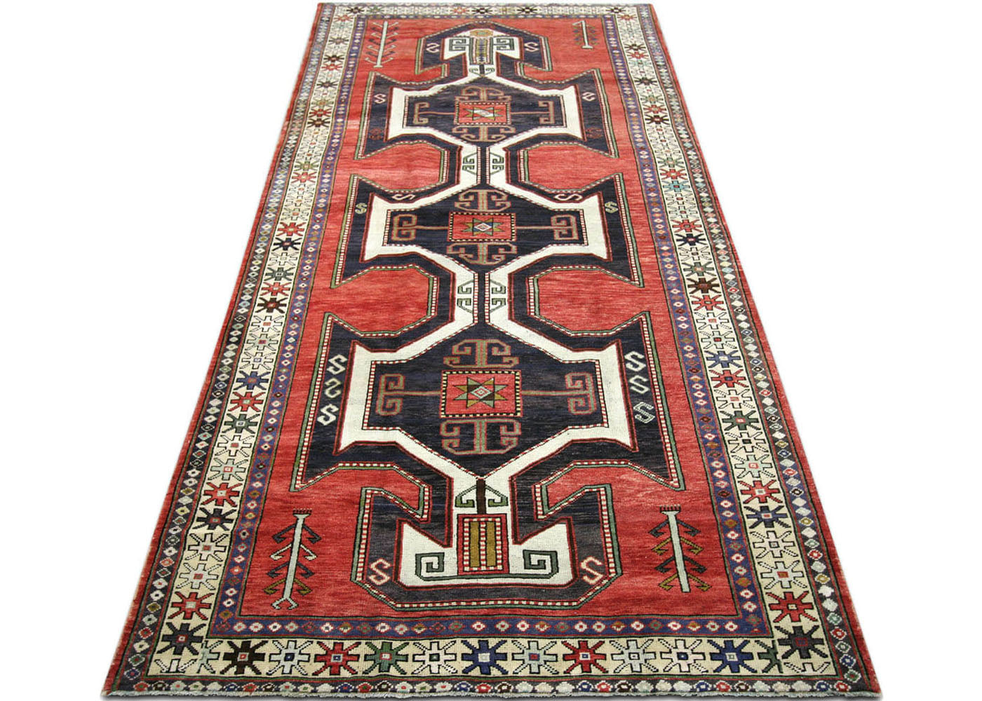 Vintage Turkish Oushak Rug - 4'11" x 11'10"