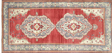 Vintage Turkish Oushak Carpet - 5'4" x 11'2"