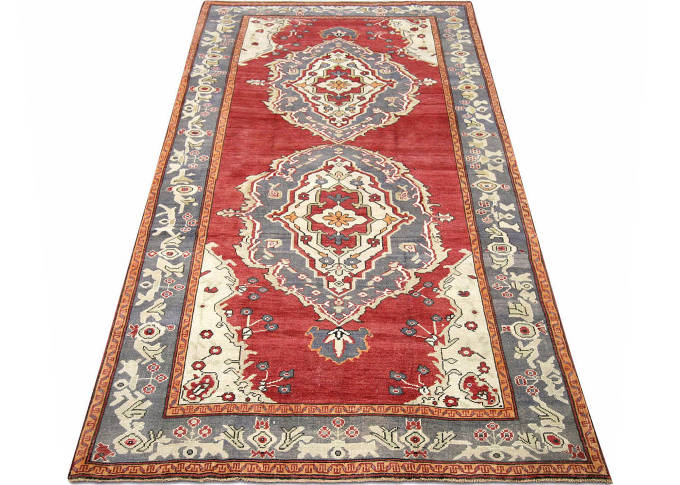 Vintage Turkish Oushak Rug - 5'3" x 10'6"