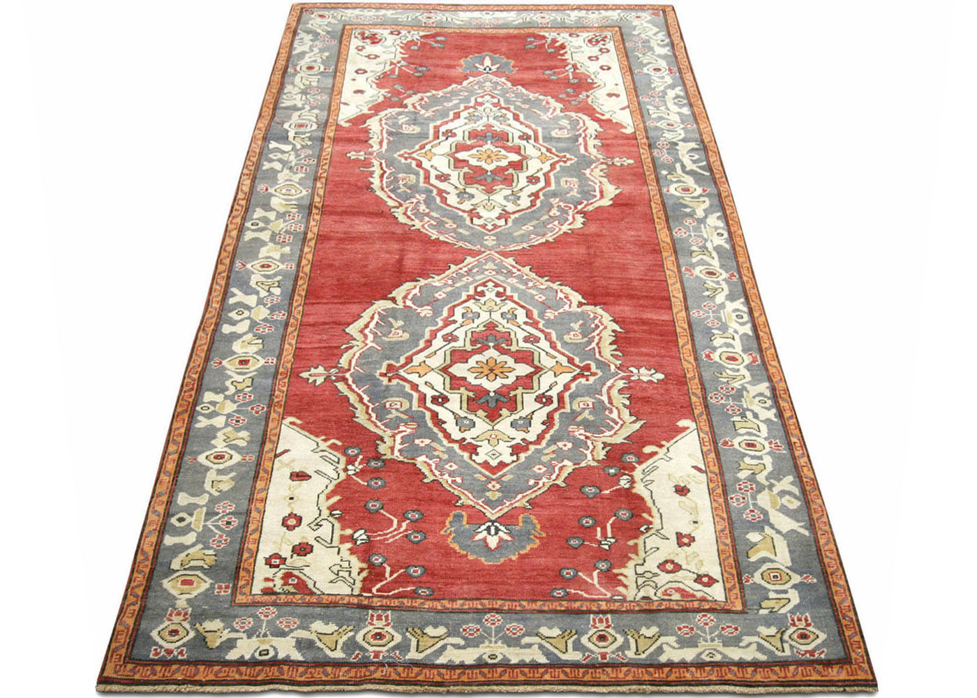 Vintage Turkish Oushak Rug - 5'3" x 10'6"