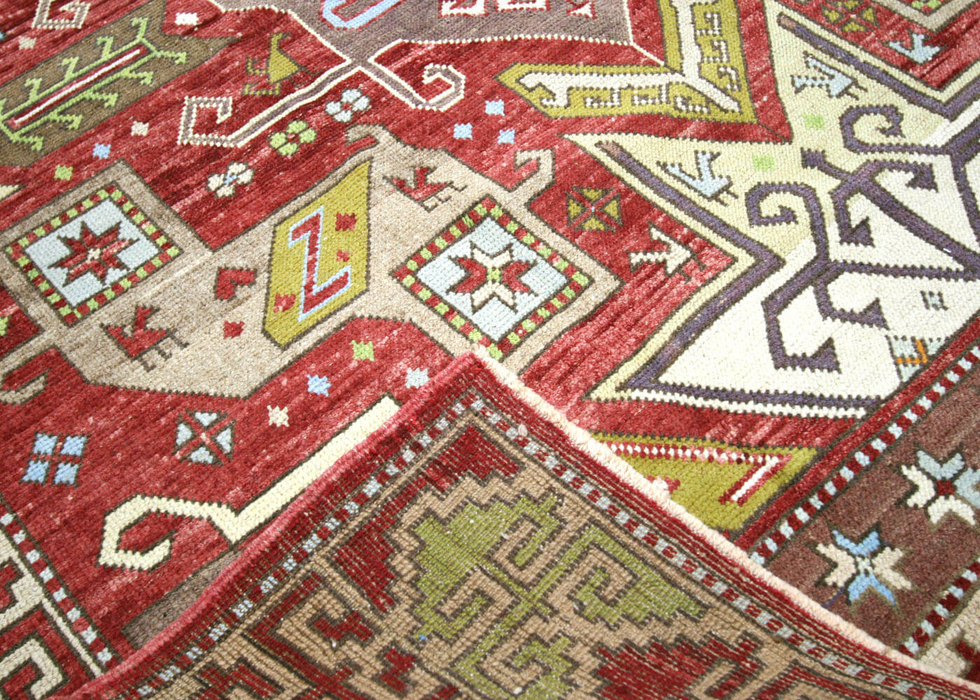 Vintage Turkish Oushak Rug - 5'2" x 9'7"