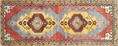 Vintage Turkish Oushak Carpet - 5'1" x 13'